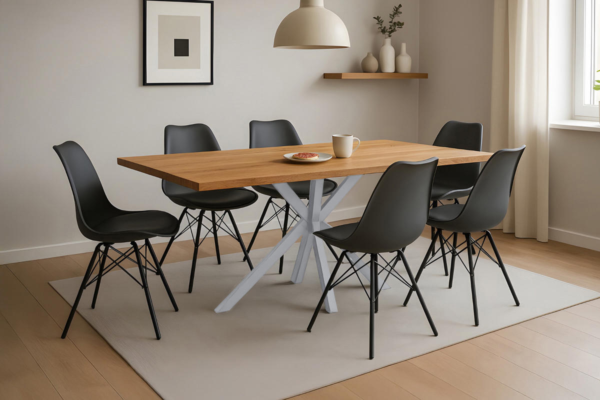 ESSTISCH SALVADOR - Eichefarben/Beige, Holz (100/240/77cm) - SAM