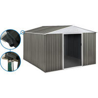 METALL-GARTENHAUS dallas Taupe - Taupe, Metall (330/210/436cm) - Habitat Garten