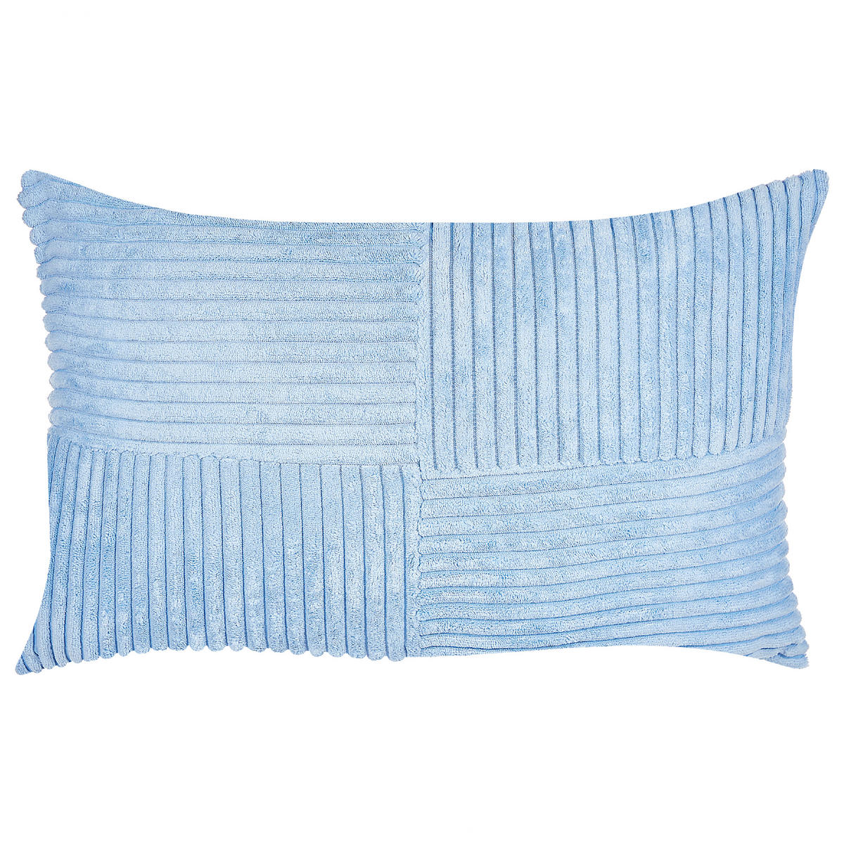 DEKOKISSEN CORD 2er-Set Blau 43/43 cm Millet - Blau, Textil (43/43cm) - Beliani