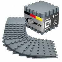 BODENSCHUTZMATTE 30x30x1 cm, Grau, 9er Set - Grau, Kunststoff (30/30cm) - eyepower