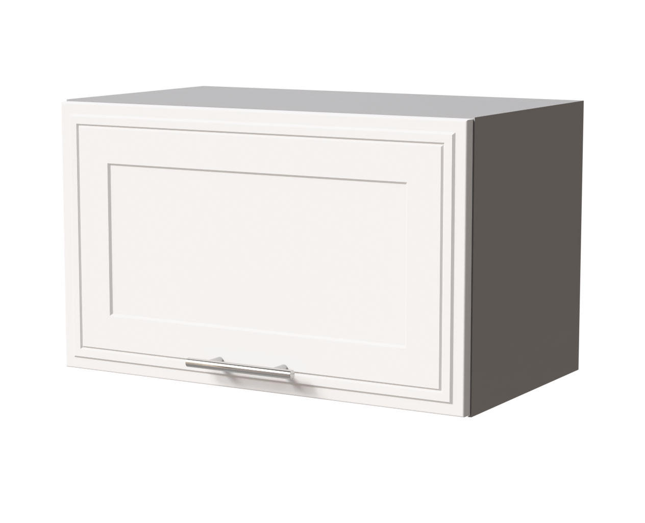 KLAPPHÄNGESCHRANK Salo W4B/60 Grau / Weiß Matt 60 / 32,5 / 36cm - Blum Aventos Klappenbeschlag - Weiß/Grau, Holz/Holzwerkstoff (60/36/32.5cm) - Feldmann-Wohnen