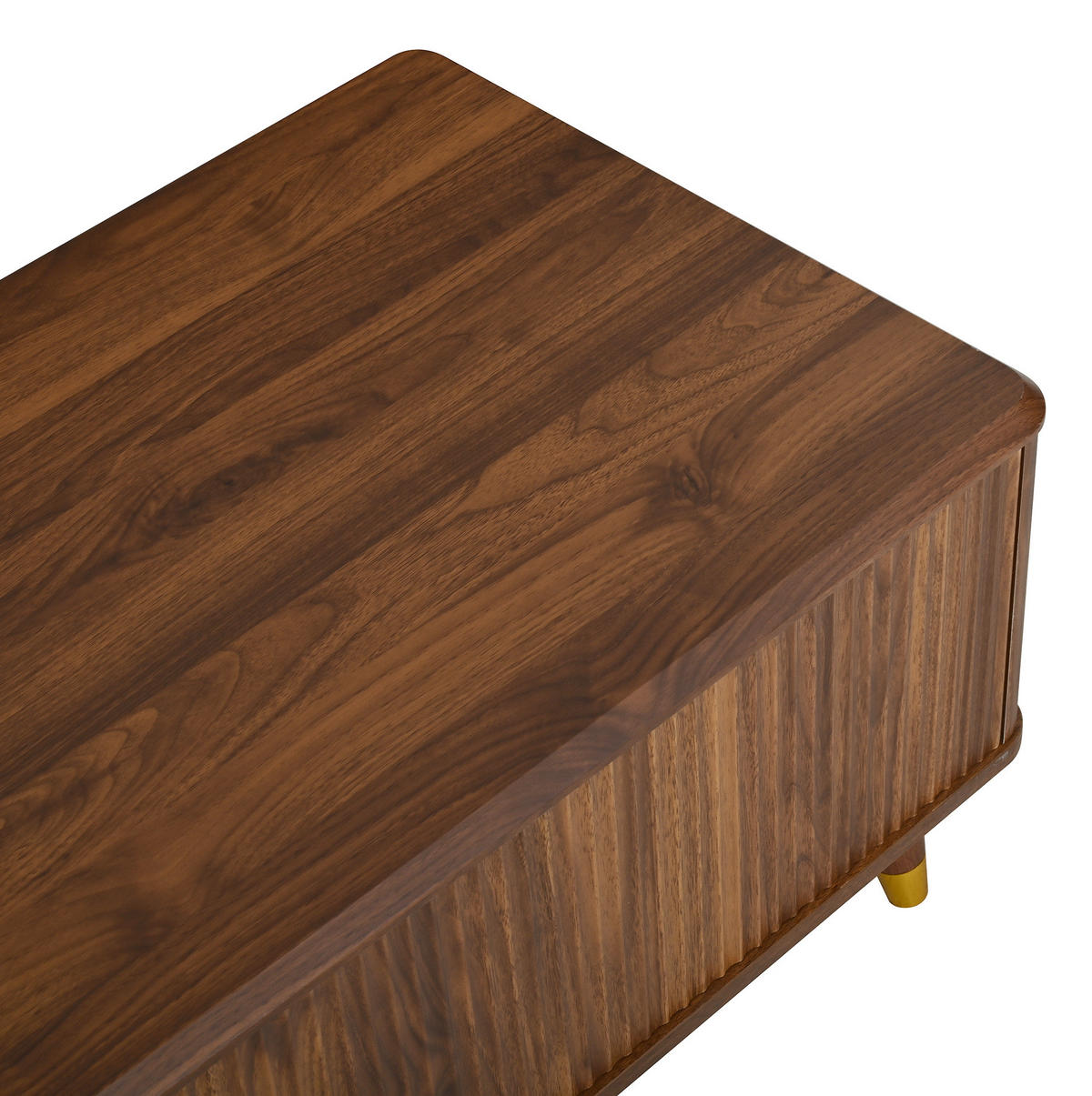 COUCHTISCH 97/52/56,5 cm nussbaum aus MDF höhenverstellbar - Walnussfarben, Holzwerkstoff (97/52/56.5cm) - OKWISH