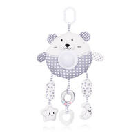 MUSIKMOBILE große Tiere grau Melodie, Lichteffekte, Plüschtier, Kühlbeißring, Plüschtiere - Grau, Kunststoff (28/45/7cm) - Chipolino