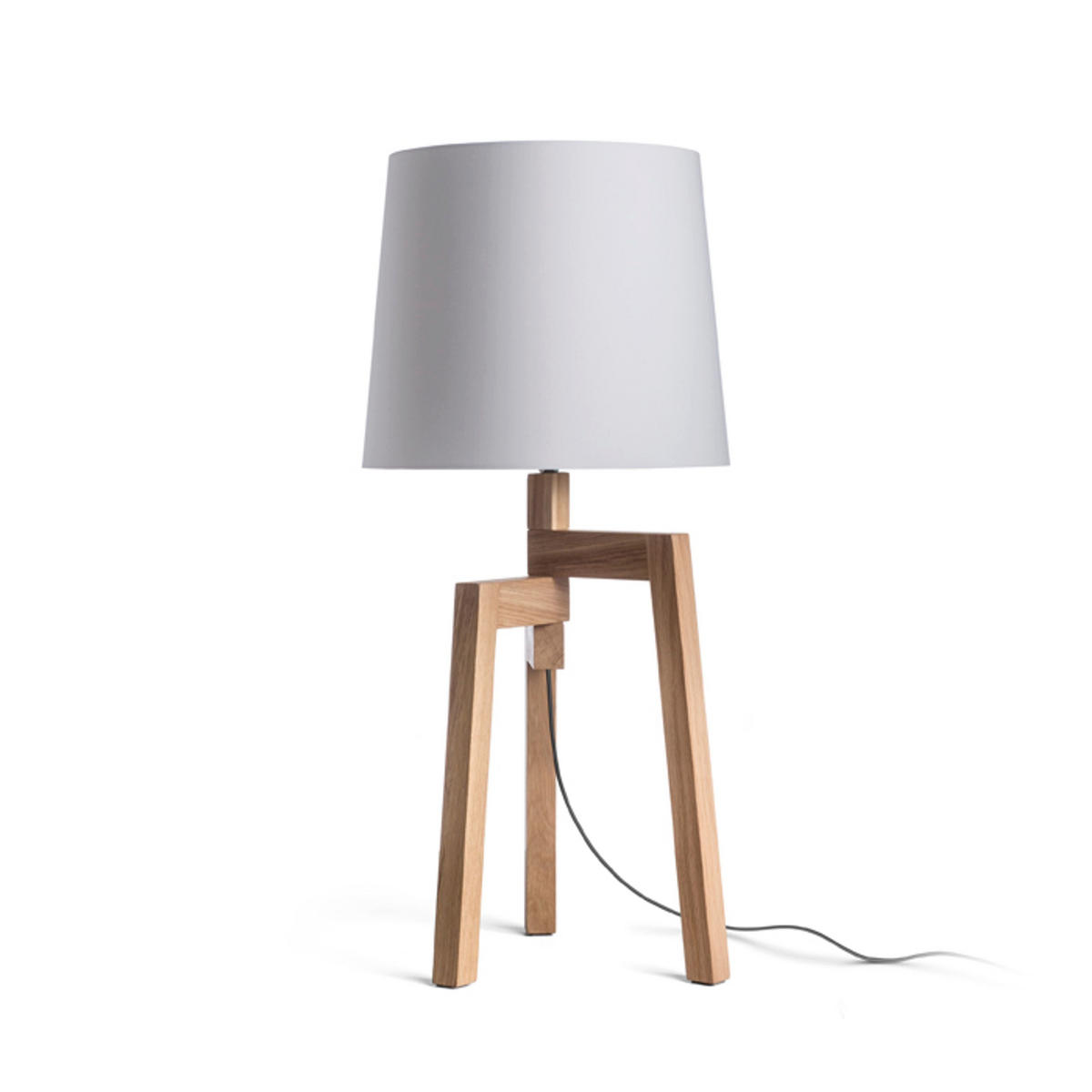 STEHLEUCHTE CONNY 35/30 Polycotton weiß 23 W - Weiß, Textil (35/35/30cm) - Rendl