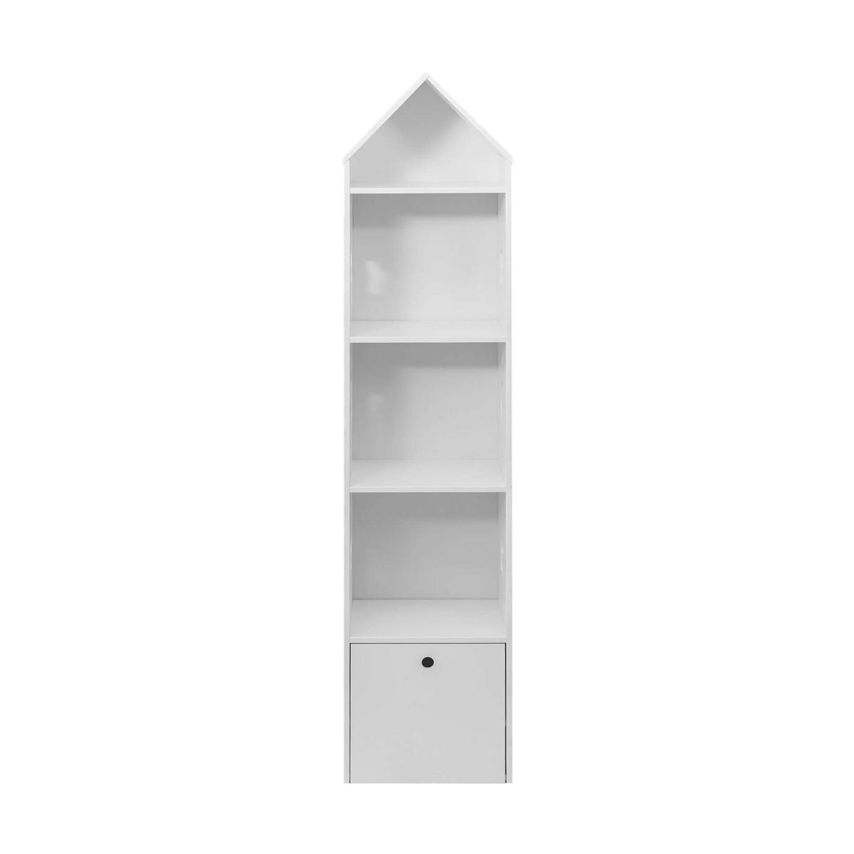 KINDERBUCHREGAL Weiß 30/35/154 cm - Weiß, Holzwerkstoff (30/154/35cm) - Mobili Rebecca