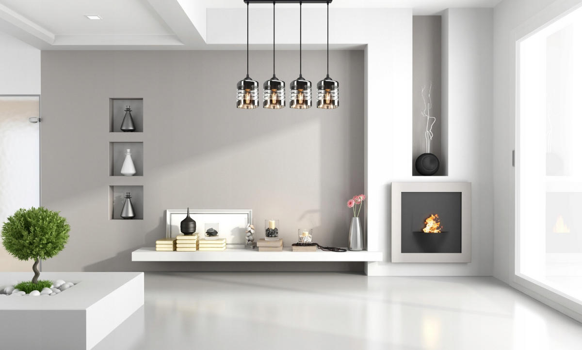 PENDELLEUCHTE TRAGLAS - Transparent/Schwarz, Glas/Metall (10/65/80cm) - kiki design