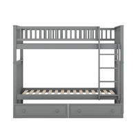 ETAGENBETT 90/200 cm Grau - Grau, Holz - Raumix