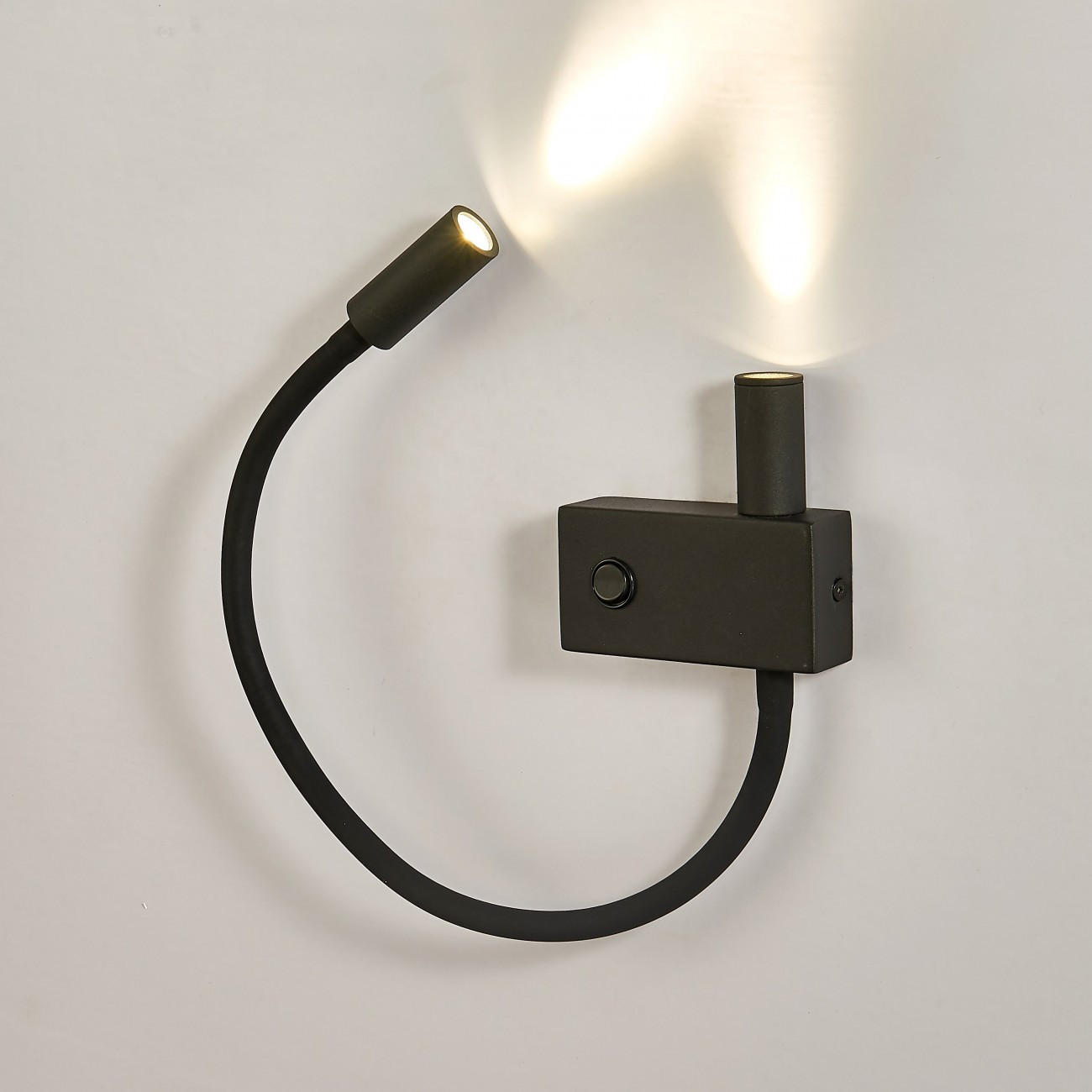 WANDLEUCHTE Nanda, Schwarz, 37cm - Schwarz, Metall (3/23/37cm) - KOSILUM