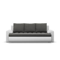 SOFA 3-SITZER MIT SCHLAFFUNKTION FORESTA, Dunkelgrau + Grau - Dunkelgrau/Hellgrau, Textil (222/92/96cm)