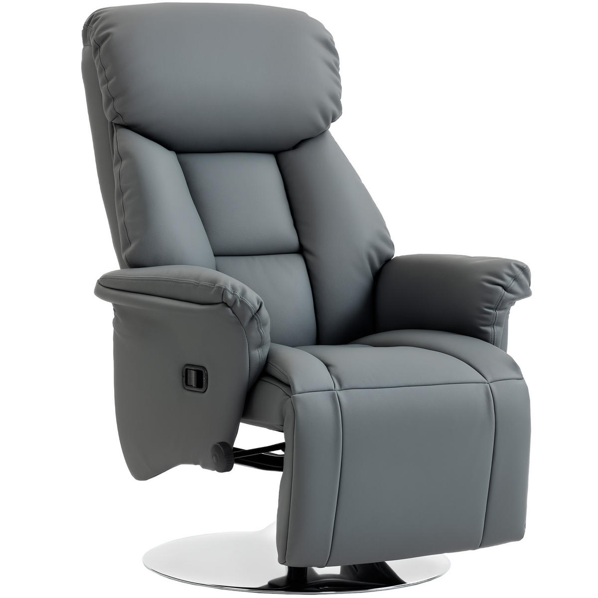 RELAXSESSEL DE-15439 360° drehbar mit 130° Neigung Grau - Grau, Metall (78/109/80cm) - ComfortXL