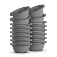 SCHÜSSEL Kunststoff Ø15,5 cm Grau 16er-Pack - Grau, Kunststoff