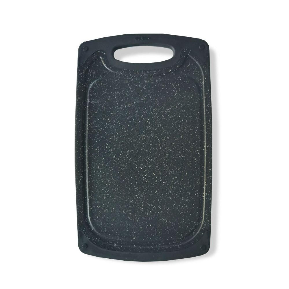 SCHNEIDEBRETT Schwarz 40/24.5/1 cm MR165240 - Schwarz, Kunststoff (24.5/40cm) - Maestro 