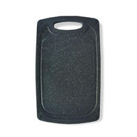 SCHNEIDEBRETT Schwarz 40/24.5/1 cm MR165240 - Schwarz, Kunststoff (24.5/40cm) - Maestro 
