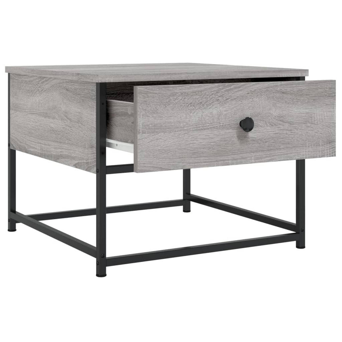 COUCHTISCH Grau Sonoma 51x51x40 cm Holzwerkstoff - Grau, Holzwerkstoff (51/51/40cm) - furnicato