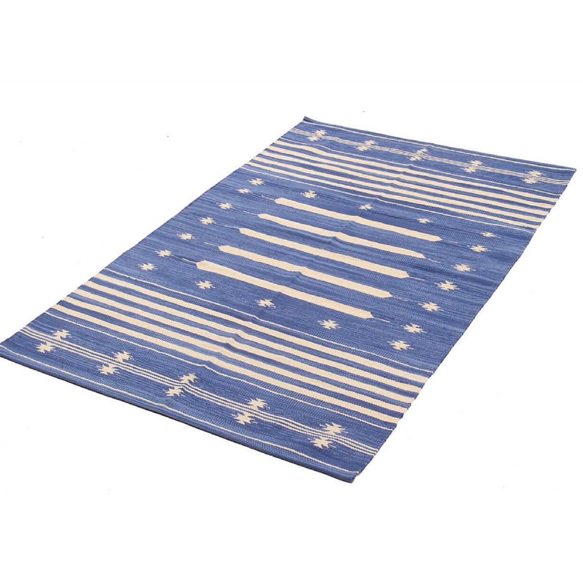 TEPPICH Moderner für Wohn- und Schlafzimmer PATIO Blau 140 x 200 cm - Blau, Naturmaterialien (140/200cm) - Novatrend