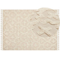 KURZFLOR-TEPPICH Itanagar 230/160 cm - Beige, Textil (160/230cm) - Beliani