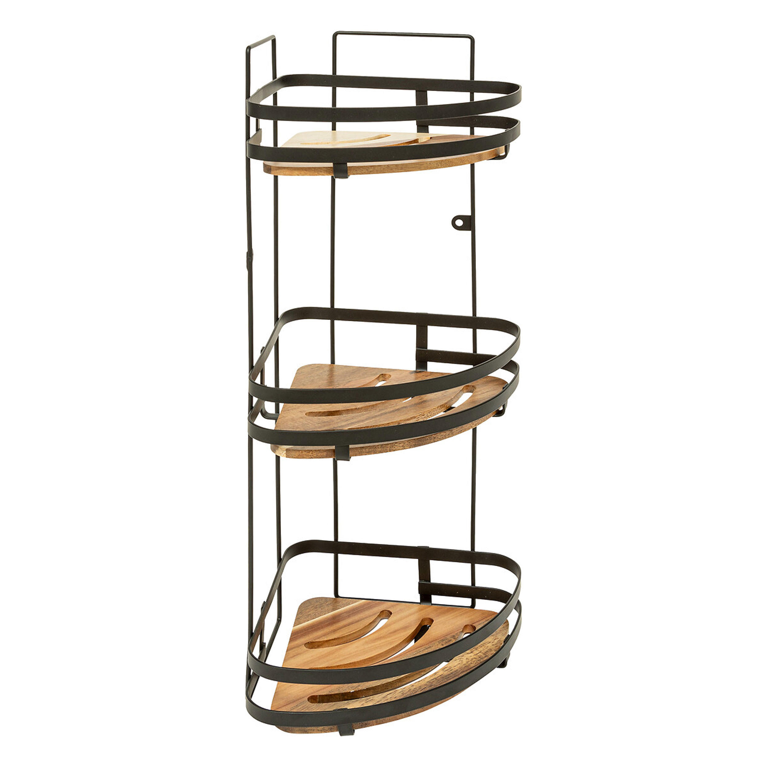 WINKELREGAL Blackacia, Akazienholz / Stahl, H 55 cm - Braun, Holz (19.5/55/23.5cm) - 5five Simply Smart