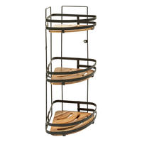 WINKELREGAL Blackacia, Akazienholz / Stahl, H 55 cm - Braun, Holz (19.5/55/23.5cm) - 5five Simply Smart