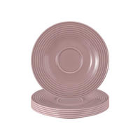 UNTERTASSEN Beat Color Glaze Altrosa ø 13,7 cm 6er Set - Dunkelrosa, Keramik (13.7cm) - Seltmann Weiden