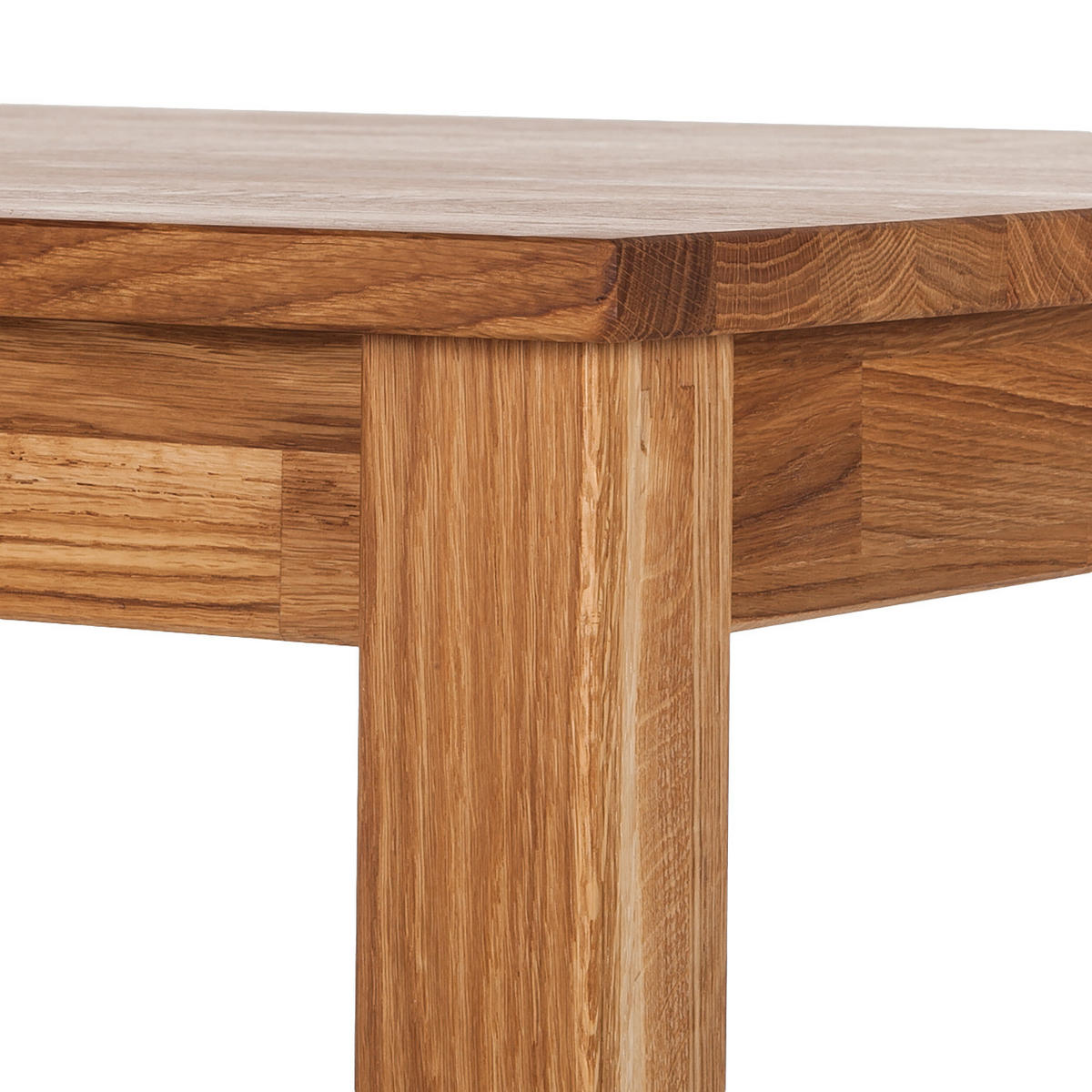 ESSTISCH - Massivholz - Eichefarben, Holz (80/80/75cm) - home24