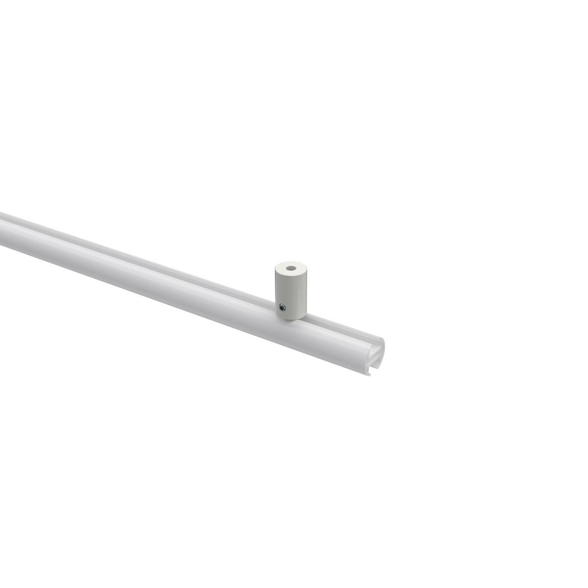 DECKENTRÄGER FÜR GARDINENSTANGEN INNENLAUF 20 mm Ø, Sonius 1-läufig, Weiß, Packung 2 Stück - Weiß, Metall (1.6/3/1.6cm) - INTERDECO