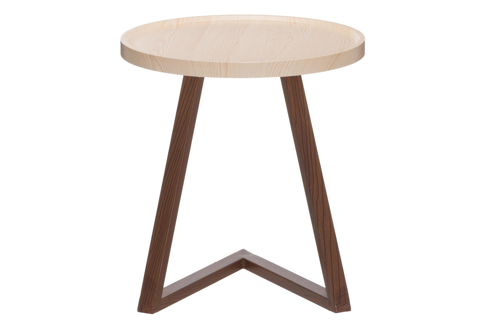 BEISTELLTISCH MDF Ø 40 cm - Braun, Holzwerkstoff (40/40/42.5cm)
