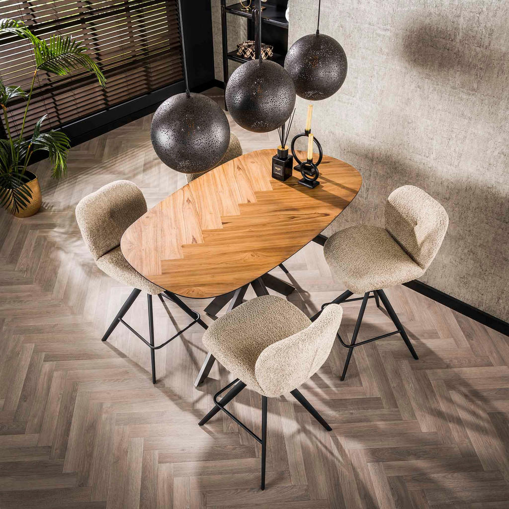 Thumbnail - Hoyz Collection Bartisch, Braun, Holz, 4-Sitzer, 140x92x80 cm, CE, Esszimmer, Barmöbel, Bartische