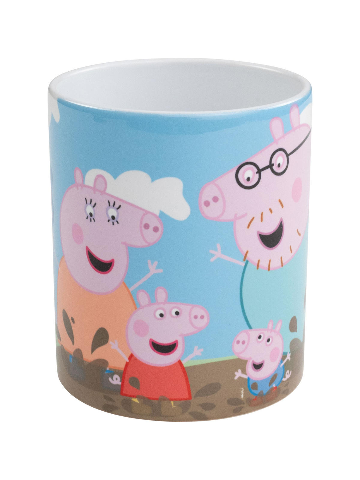 BECHER Peppa Wutz Matsch Mehrfarbig 320 ml - Multicolor, Keramik (0.32L) - United Labels