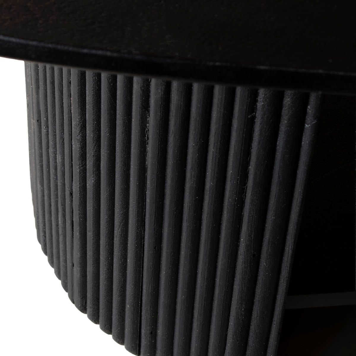 COUCHTISCH Oval Schwarz Holz 130x70x38cm - Schwarz, Holz (130/70/38cm) - Giga Meubel