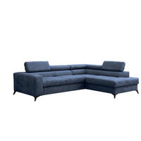 ECKSOFA Schlafsofa Amadeo In Anafi - Blau, Holzwerkstoff/Textil (271/202cm) - Fun Möbel