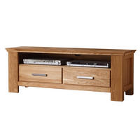 TV-UNTERTEIL Teilmassiv Iantha 150x55x45 Lowboard Wildeiche natur geölt - Wildeiche, Holz (150/55/45cm) - 58aufmkessel