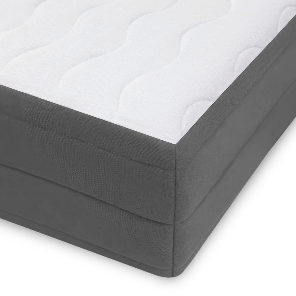 WENDEMATRATZE 120x200 cm – Kaltschaummatratze 7-Zonen H2/H3 mit waschbarem Bezug, ca. 17 cm - Weiß, Textil (120/200cm) - Mister Sandman