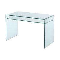 SCHREIBTISCH mit 1 Ablage - Glas - STILEOS - Transparent, Glas (60/120/75cm) - Vente-Unique