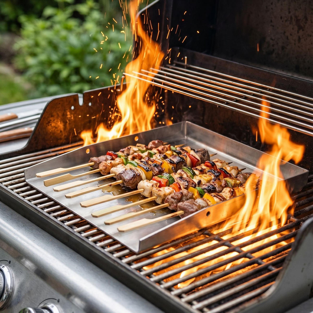 GRILLPLATTE Serolia 40/30.5/3.7 cm - Silberfarben, Metall (40/30.5/3.7cm) - ZMH