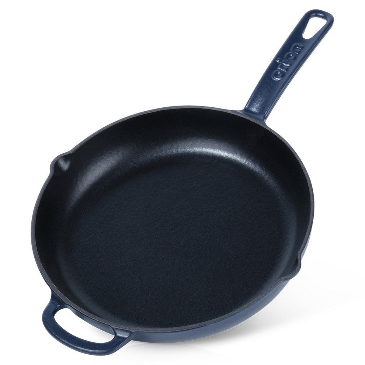 GUSSEISENPFANNE Litina emailliert dunkelblau - Dunkelblau, Metall (43/27.5/4.5cm) - Orion 