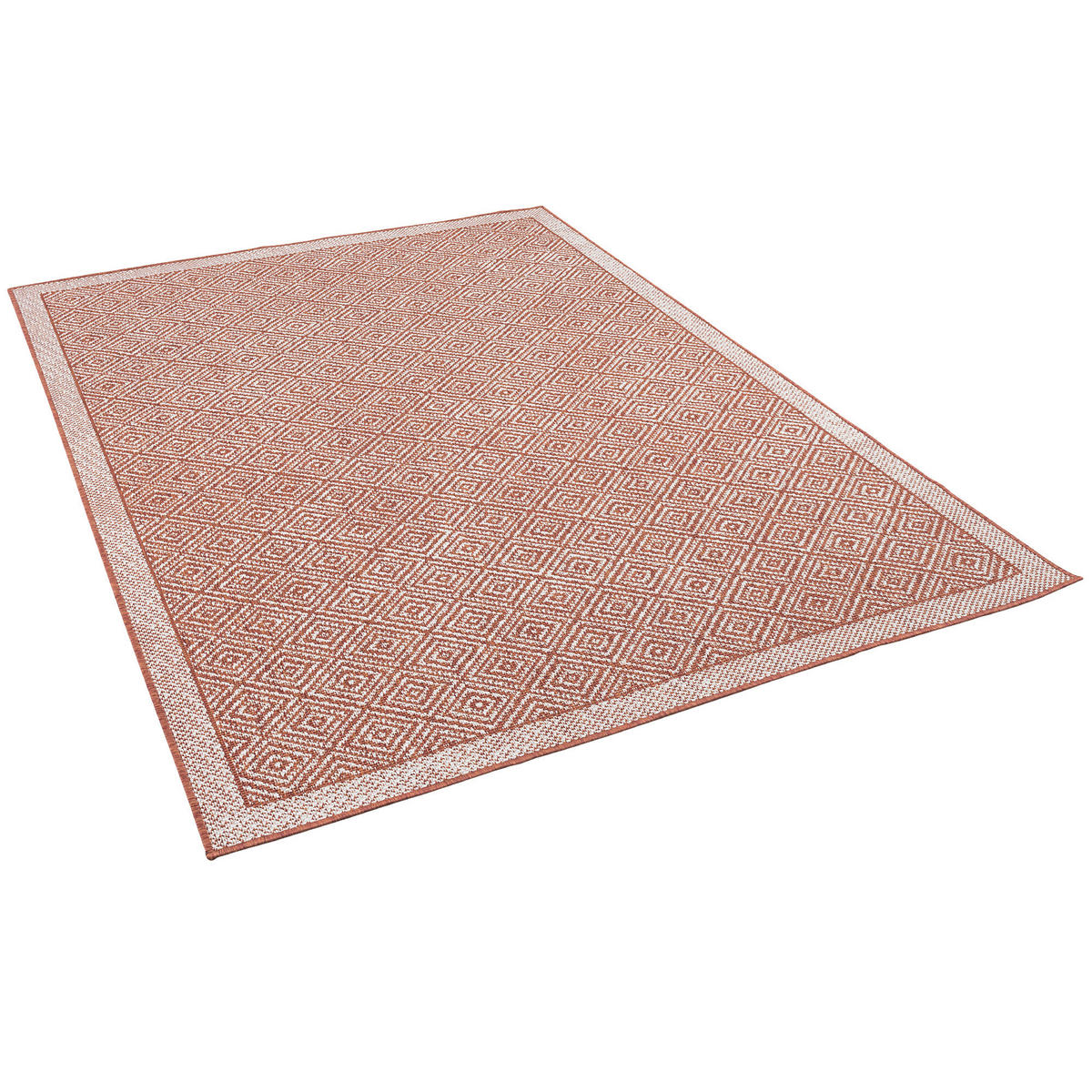 IN & OUTDOOR TEPPICH HAMPTON MELIERT - Terra cotta, Textil (140/200cm) - Pergamon