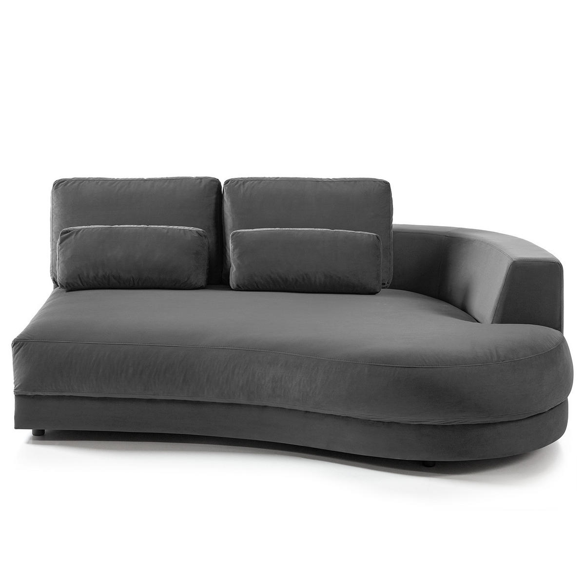 MODULLONGCHAIR - Grau, Textil (194/80/145cm) - home24