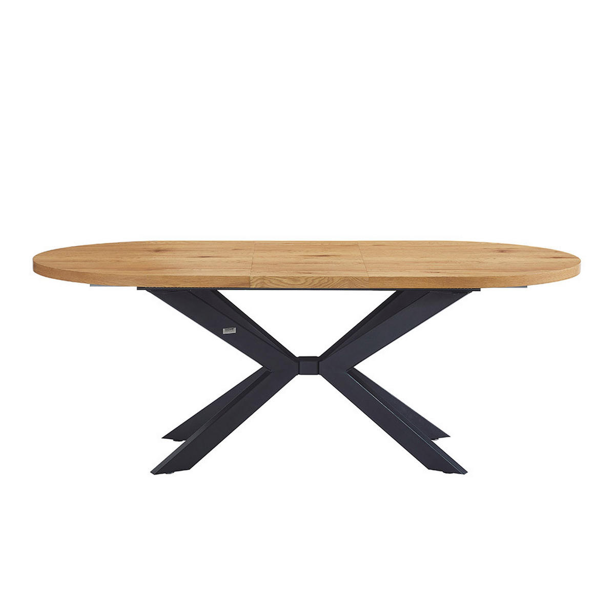 ESSTISCH OVAL AVENTI - Light Oak, 200 x 100 cm - Hellbraun, Holz (160/100/4cm) - Home Deluxe