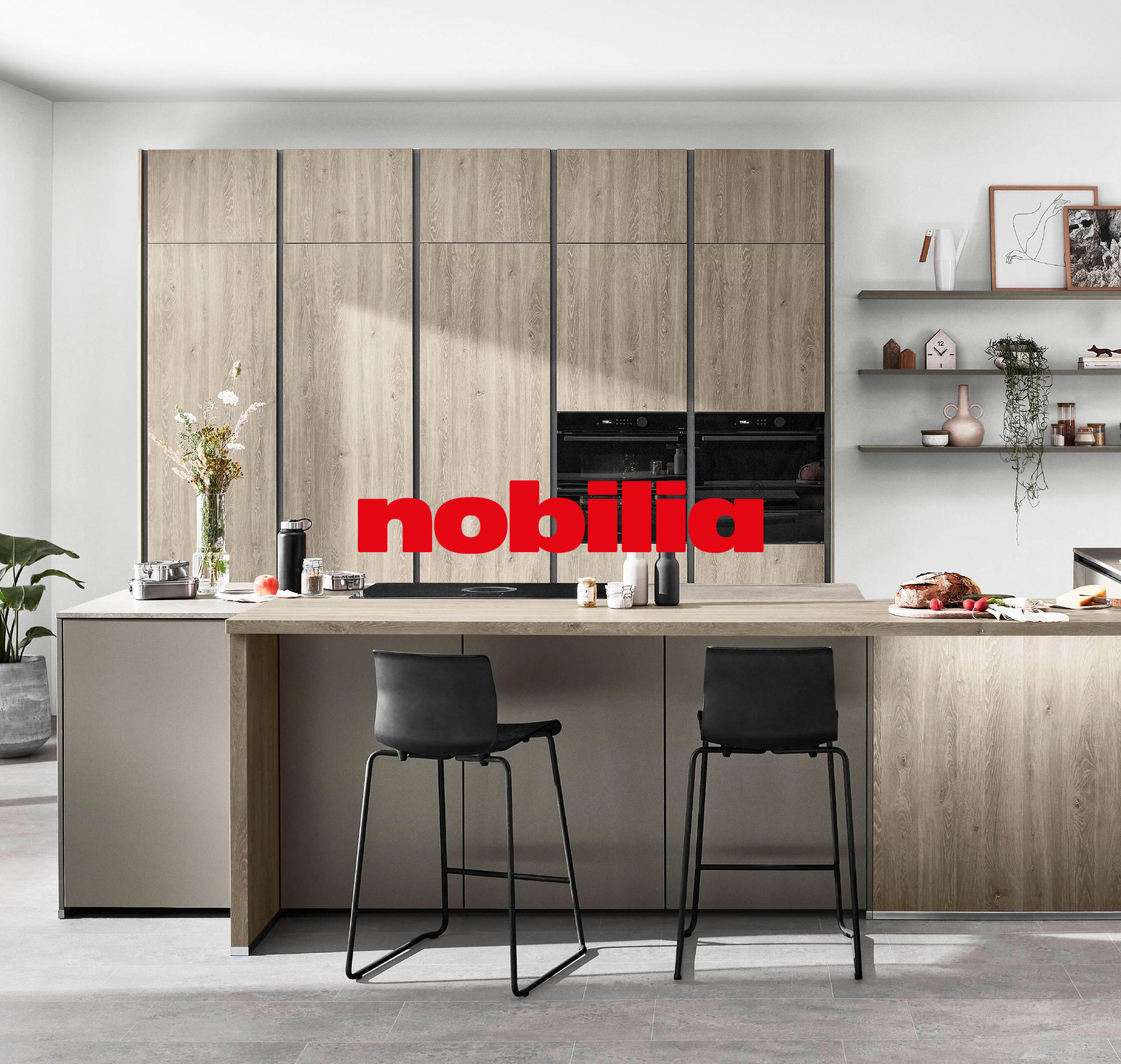 Moderne Nobilia Küche mit Logo