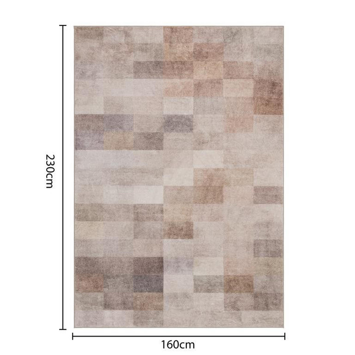 DESIGNTEPPICH Aria Beige/Braun 120x170 cm - Multicolor, Textil (120/170cm) - Vercai Rugs