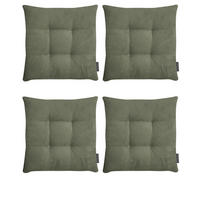 STUHLKISSEN 4er Set Inga - Dunkelgrün, Textil (35/35/5cm) - Magma Heimtexx