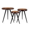 BEISTELLTISCH 3er-Set Tripod 52/52/59 cm - Braun, Holz (52/52/59cm) - Leitmotiv