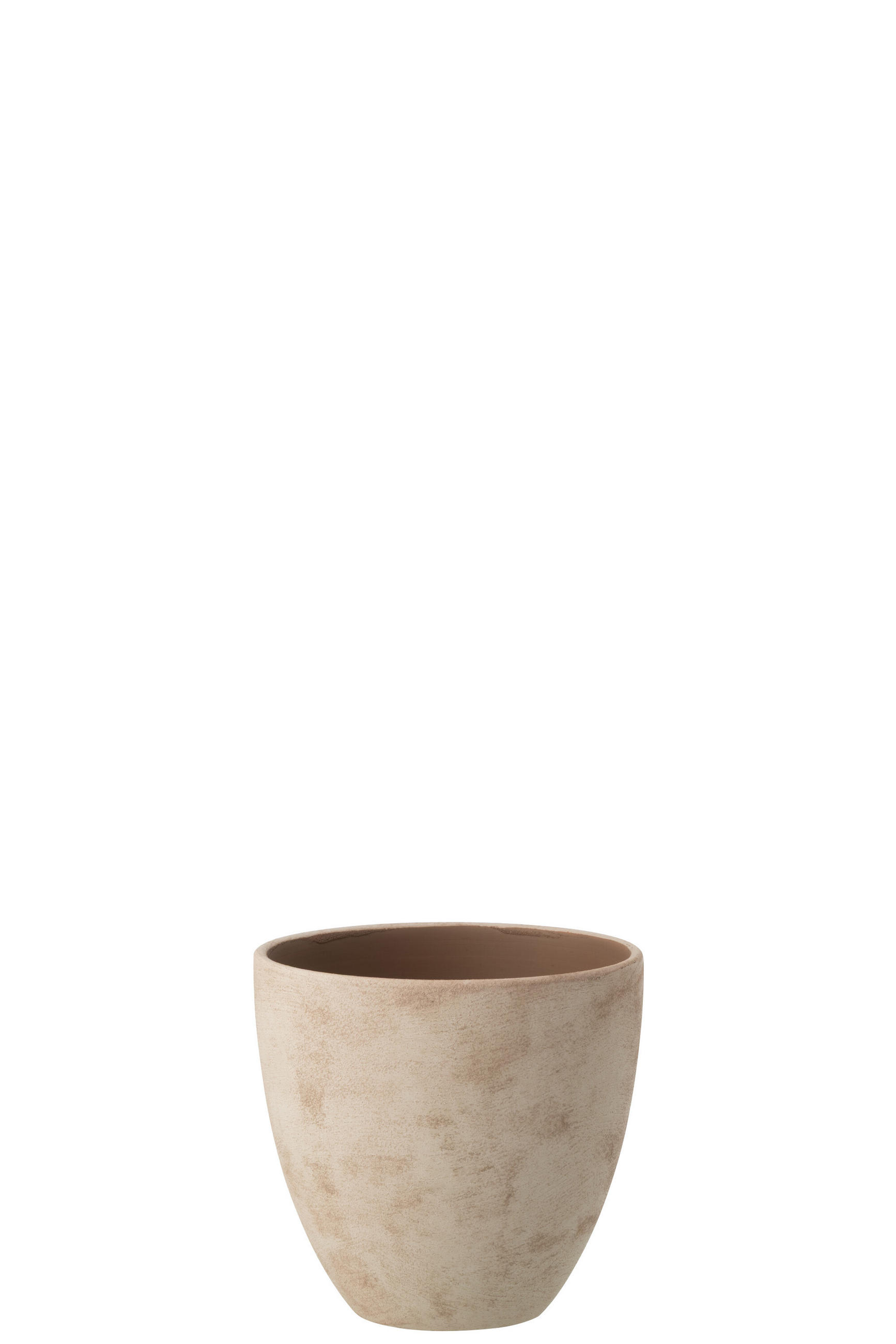 J-Line Blumentopf Beige 19 cm