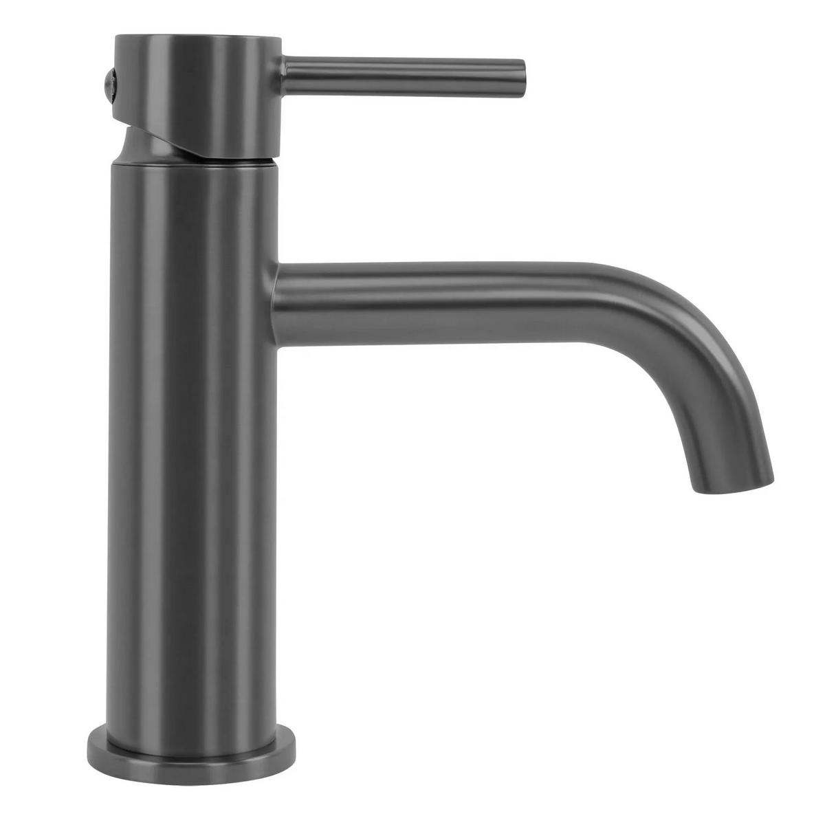 WASCHBECKENARMATUR Rea Lungo Titan Low - Titanfarben, Metall (5/16.5/15cm) - REA