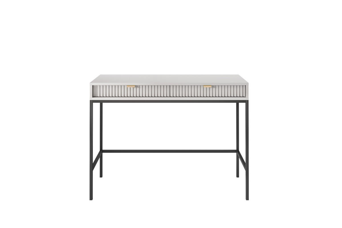 SCHMINKTISCH ZOVA Grau 104x77x50 cm Little table, Freistehend - Schwarz/Grau, Holzwerkstoff/Metall (50/104/77cm) - DomoHome