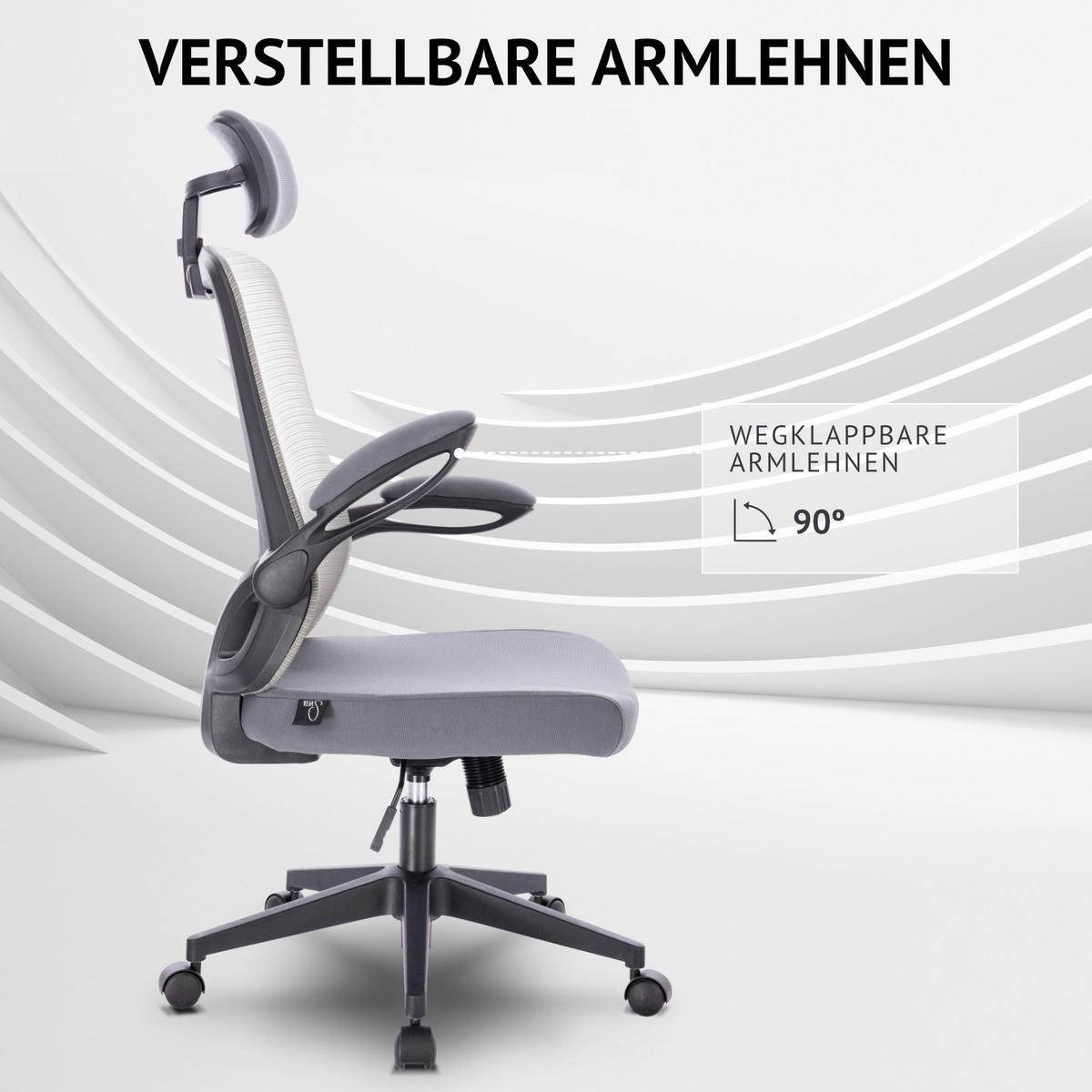 DREHSTUHL SAM Stoffbezug Grau - Grau, Textil (62/122/55cm) - SVITA