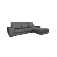 ECKSOFA Nevio In Scala - Grau, Holzwerkstoff/Textil (312/202cm) - Fun Möbel