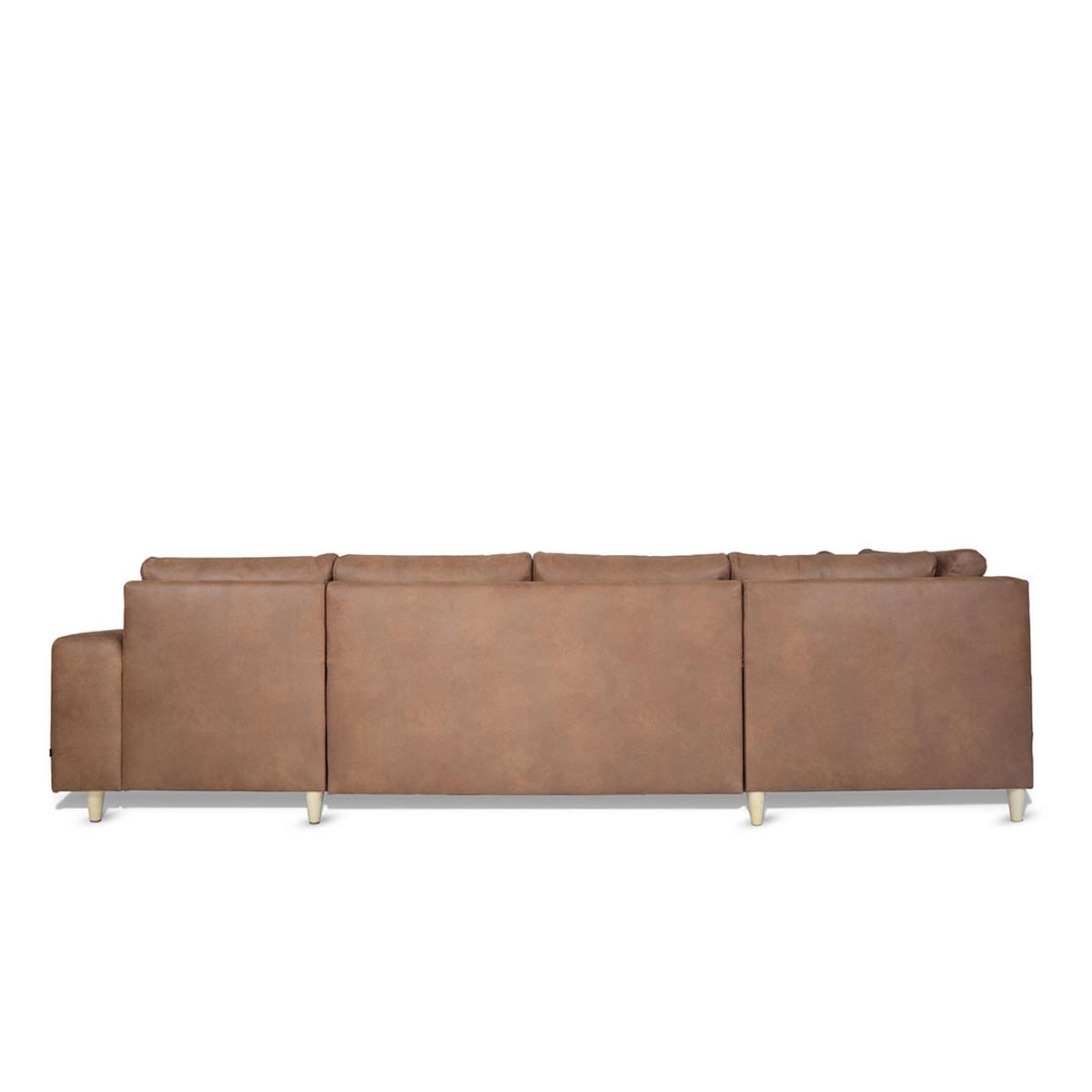 WOHNLANDSCHAFT Leder cognacfarben - Cognac, Leder (288/82/225cm) - ebuy24