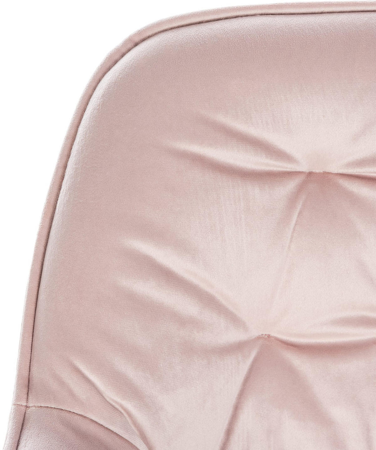 BARHOCKER 2er Set Gibal Samt pink - Schwarz/Rosa, Textil/Metall (54/93.5/57.5cm) - TPFLiving