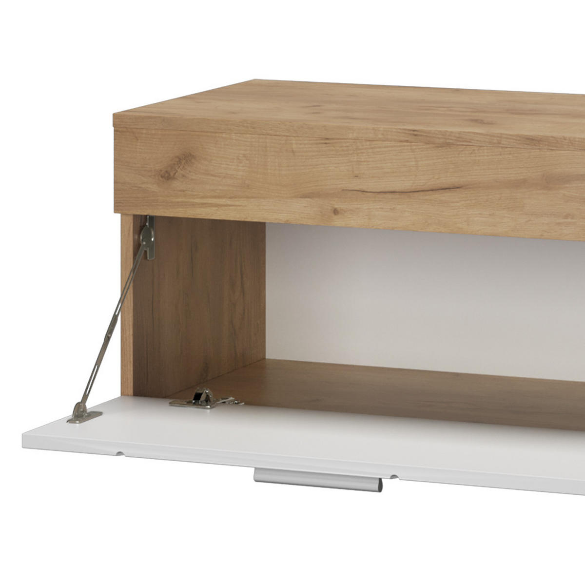 WOHNZIMMERSCHRÄNKE Berno Goldkraft Eiche/Weiß 2 Teile - Eiche Wotan/Weiß, Holzwerkstoff (70.8/38.9/35.3cm) - Vicco